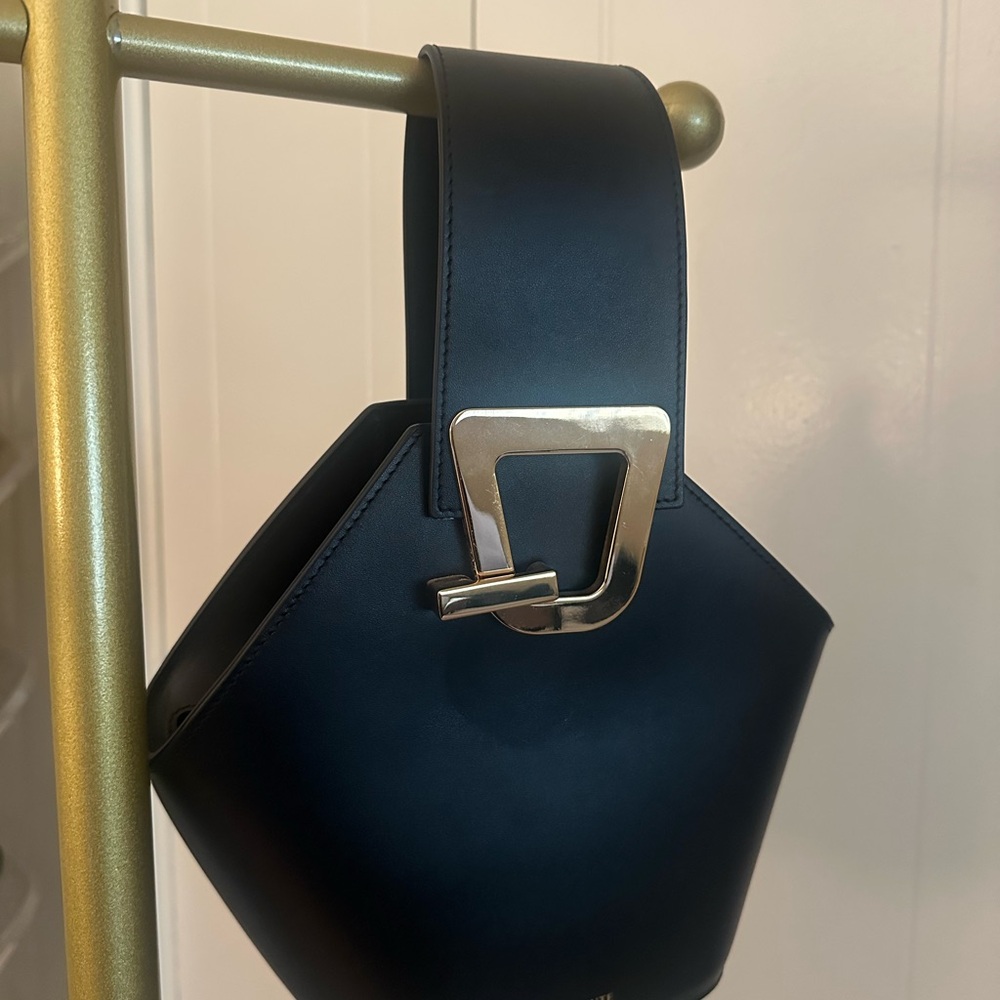 Danse Lente Black MINI JOHNNY BUCKET BAG with Gold Accent - Picture 3 of 9